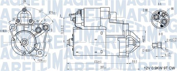 MAGNETI MARELLI Стартер 063721179010